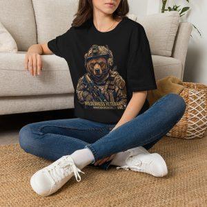 T-Shirt — 'Wilderness Veteran' Tactical Bear Graphic