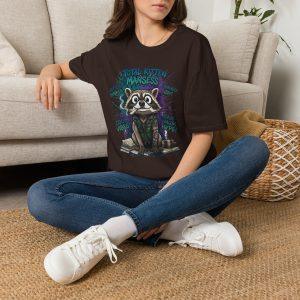 Raccoon 'Total Kitten Mansess' Graphic T-Shirt