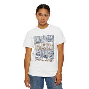 Cultivate Inner Peace Floral T-Shirt — Harvest Garden Nature Tee