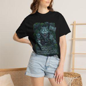 Viking Nordic Warrior Wolf T-Shirt — Nordic Wolf Graphic Tee