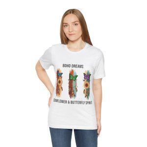 Boho Dreams Sunflower & Butterfly Spirit T-Shirt
