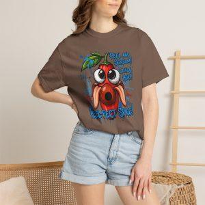 Perfect Spice Chili Pepper Graphic T-Shirt — Funny Cartoon 'Peel No Scream!' Tee